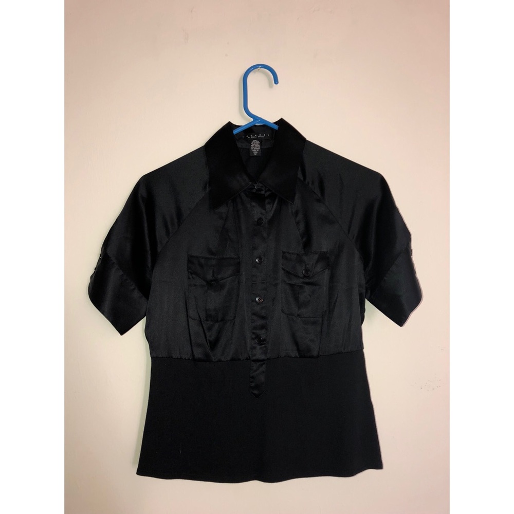 Black short sleeve jacket